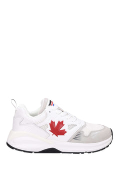 Zapatillas blancas "dash" con maxilogo hoja roja<span> - </span>39